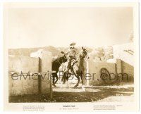 9a872 SUNSET PASS 8.25x10 still '46 cool image of cowboy James Warren on horse, Zane Grey!