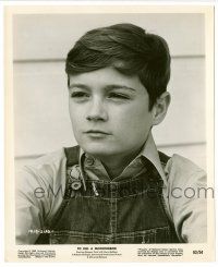9a907 TO KILL A MOCKINGBIRD 8.25x10 still '62 best close up of Phillip Alford wearing overalls!