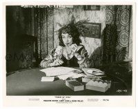 9a921 TOUCH OF EVIL 8x10.25 still '58 c/u of Marlene Dietrich at gambling table w/cards & chops!