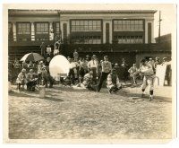 9a958 WARMING UP candid 8x10 still '28 wonderful image of Dix being filmed at bat with cameraman!