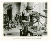 9a971 WILD BUNCH 8.25x10 still '69 Borgnine watches William Holden w/ machine gun, Sam Peckinpah!