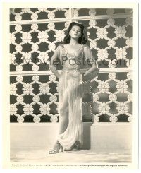 9a997 YVONNE DE CARLO 8.25x10 still '44 full-length standing in sexy skimpy harem girl outfit!