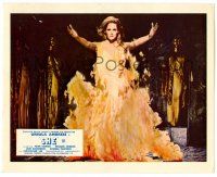 9a048 SHE color English FOH LC '65 Hammer fantasy, best image of sexy Ursula Andress in flames!