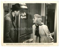 9a950 VIVACIOUS LADY 8x10.25 still '38 amused James Stewart in doorway stares at Ginger Rogers!