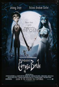 9b177 CORPSE BRIDE advance DS 1sh '05 Tim Burton stop-motion animated horror musical!