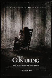 9b171 CONJURING chair advance DS English 1sh '13 based on the true case files of the Warrens!
