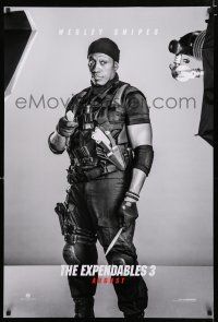9b223 EXPENDABLES 3 teaser DS 1sh '14 great image of Wesley Snipes w/throwing knives!