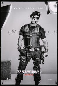 9b225 EXPENDABLES 3 teaser DS 1sh '14 Sylvester Stallone smoking cigar w/two Kimber .45s!