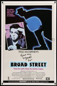 9b266 GIVE MY REGARDS TO BROAD STREET style B 1sh '84 portrait image of Beatle Paul McCartney!