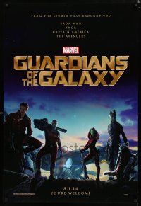 9b291 GUARDIANS OF THE GALAXY teaser DS 1sh '14 Zoe Saldana, Marvel Comics sci-fi!