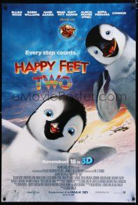 9b294 HAPPY FEET TWO advance DS 1sh '11 cute image of CGI penguins!