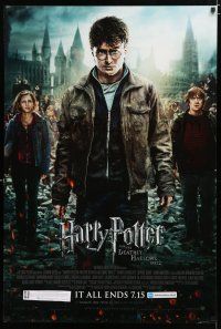 9b299 HARRY POTTER & THE DEATHLY HALLOWS: PART 2 advance DS 1sh '11 Daniel Radcliffe in title role!