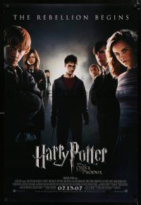 9b303 HARRY POTTER & THE ORDER OF THE PHOENIX advance DS 1sh '07 Radcliffe, Emma Watson & cast!