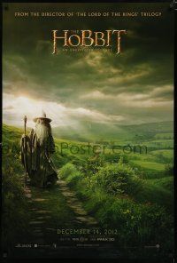 9b319 HOBBIT: AN UNEXPECTED JOURNEY teaser DS 1sh '12 cool image of Ian McKellen as Gandalf!