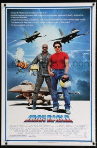9b359 IRON EAGLE 1sh '86 Jason Gedrick was born to fly F-16s, Louis Gossett Jr as Chappy!