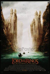 9b411 LORD OF THE RINGS: THE FELLOWSHIP OF THE RING advance 1sh '01 J.R.R. Tolkien, Argonath!
