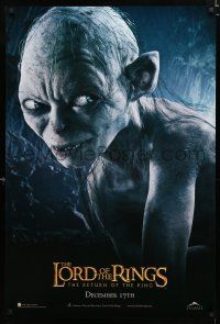 9b419 LORD OF THE RINGS: THE RETURN OF THE KING int'l teaser DS 1sh '03 Andy Serkis as Gollum!