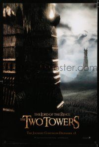 9b434 LORD OF THE RINGS: THE TWO TOWERS teaser DS 1sh '02 Peter Jackson & J.R.R. Tolkien epic!