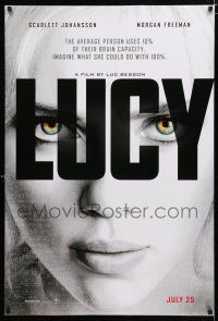 9b435 LUCY teaser DS 1sh '14 cool image of Scarlett Johansson in the title role!