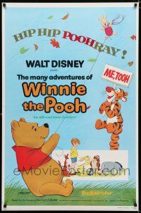 9b452 MANY ADVENTURES OF WINNIE THE POOH 1sh '77 and Tigger too, cute images!