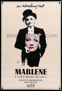 9b454 MARLENE 1sh '86 Dietrich biography directed by Max Schell, art by Michaele Vollbrach!