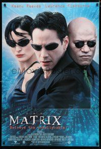 9b459 MATRIX int'l 1sh '99 Keanu Reeves, Carrie-Anne Moss, Fishburne, Wachowski's classic!