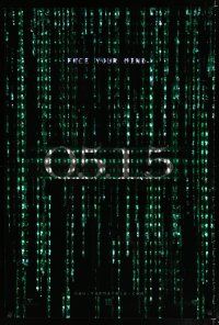 9b460 MATRIX RELOADED holofoil teaser 1sh '03 Wachowski Brothers sequel, free your mind!