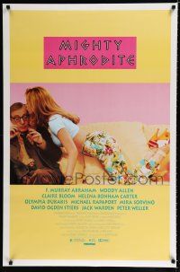 9b481 MIGHTY APHRODITE DS 1sh '95 Woody Allen directed, sexy Mira Sorvino!