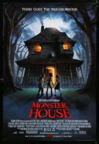 9b495 MONSTER HOUSE advance DS 1sh '06 there goes the neighborhood, see it in 3-D!