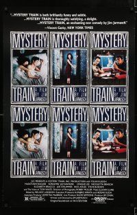 9b512 MYSTERY TRAIN 1sh '89 directed by Jim Jarmusch, Nicoletta Braschi, Joe Strummer!