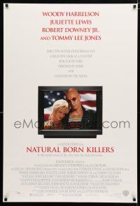 9b517 NATURAL BORN KILLERS DS 1sh '94 Oliver Stone, Woody Harrelson & Juliette Lewis!