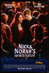 9b523 NICK & NORAH'S INFINITE PLAYLIST advance DS 1sh '08 Michael Cera, Kat Dennings in title roles