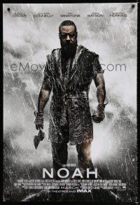 9b525 NOAH int'l advance DS 1sh '14 cool image of Russell Crowe in the title role!
