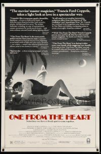 9b536 ONE FROM THE HEART 1sh '82 Francis Ford Coppola, Raul Julia, Nastassja Kinski!