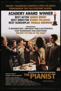9b565 PIANIST DS awards 1sh '02 directed by Roman Polanski, Adrien Brody!