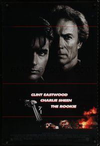 9b636 ROOKIE 1sh '90 Clint Eastwood directs & stars w/Charlie Sheen!