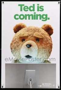 9b747 TED 1sh '12 Mark Wahlberg, Mila Kunis, image of teddy bear using Mac, rare wilding!
