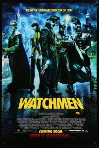 9b824 WATCHMEN who's watching advance DS int'l 1sh '09 Zack Snyder, Billy Crudup, Jackie Earle Haley!