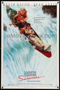 9b830 WHITE WATER SUMMER 1sh '87 Kevin Bacon, Sean Astin, adventure with attitude!