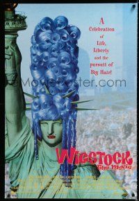 9b833 WIGSTOCK 1sh '95 drag queen festival documentary, wild image of Statue of Liberty w/wig!