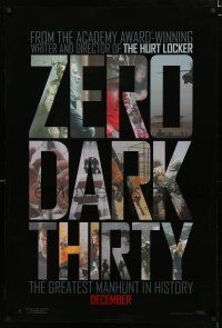 9b850 ZERO DARK THIRTY teaser DS 1sh '12 Jessica Chastain, the greatest manhunt in history!