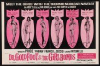 9c128 DR. GOLDFOOT & THE GIRL BOMBS pressbook '66 Mario Bava, Vincent Price & sexy ladies!