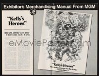 9c260 KELLY'S HEROES pressbook '70 Clint Eastwood, Telly Savalas, Jack Davis artwork!