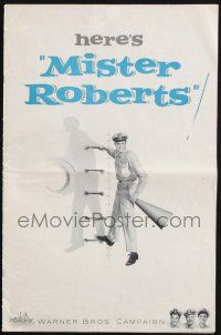9c316 MISTER ROBERTS pressbook '55 Henry Fonda, James Cagney, William Powell, Lemmon, John Ford