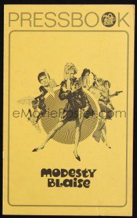 9c317 MODESTY BLAISE pressbook '66 Bob Peak art of sexiest female secret agent Monica Vitti!