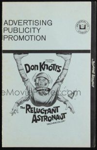 9c383 RELUCTANT ASTRONAUT pressbook '67 wacky Don Knotts in the maddest mixup in space history!
