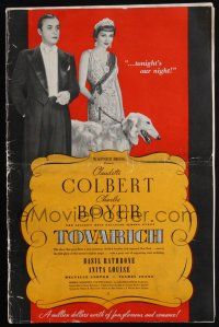 9c468 TOVARICH pressbook '37 Claudette Colbert, Charles Boyer, directed by Anatole Litvak!