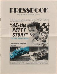 9c006 43: THE RICHARD PETTY STORY pressbook '72 NASCAR race car driver Darren McGavin!