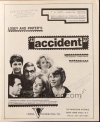 9c009 ACCIDENT pressbook '67 directed by Joseph Losey, written by Harold Pinter, Dirk Bogarde