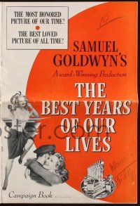 9c039 BEST YEARS OF OUR LIVES pressbook R54 directed by William Wyler, sexy Virginia Mayo!